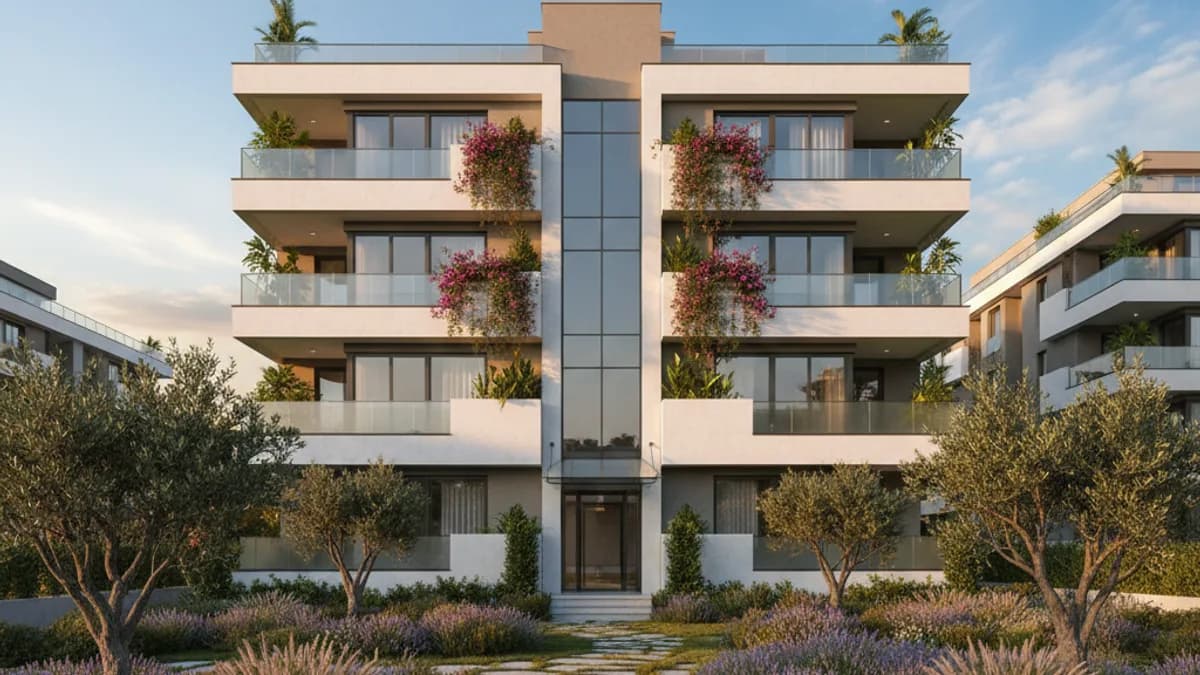 Yüksekten çekilmiş emlak bölgesi ve proje alanı görünümü