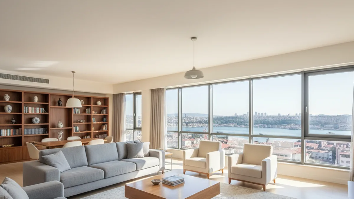 Emlak fotoğrafçılığında doğru telefon açısı — köşeden geniş çekim